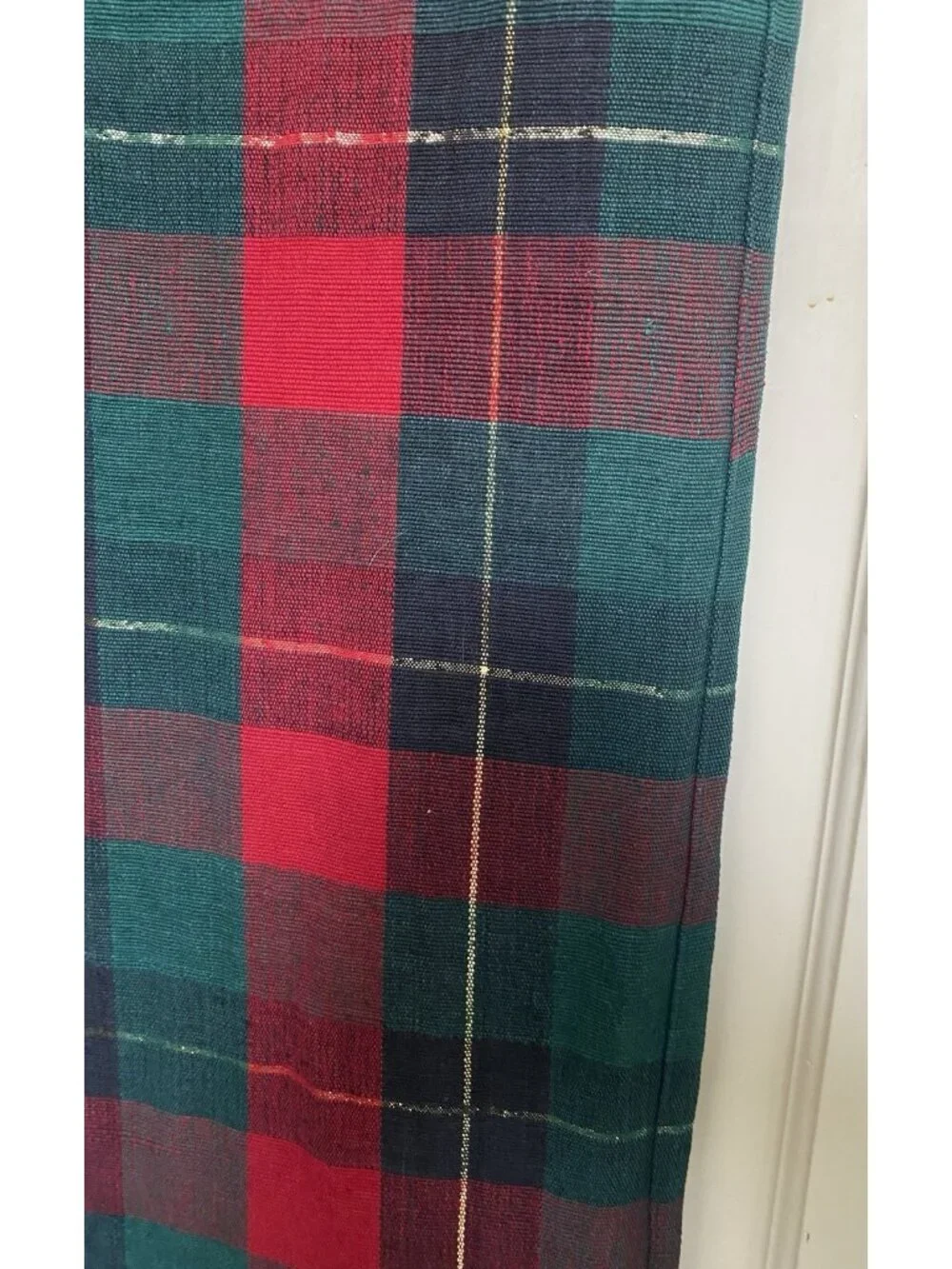 Crate & Barrel Holiday Tartan Plaid Table Runner 14